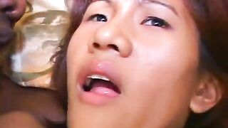 Petite Thai girl tries anal with BBC