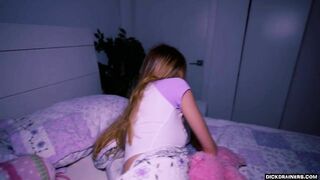 Tiny Teen Jessica Stretched out by BBC