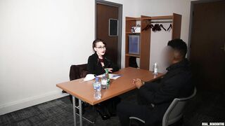 Naughty French fucked on fake job interview