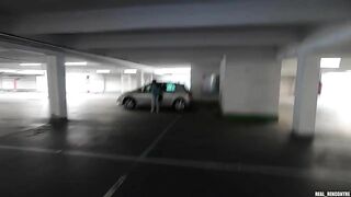 Euro slut fucked in the parking lot